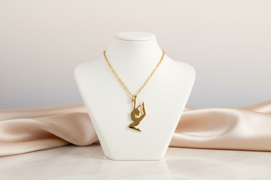 Gold Dancer Necklace - Elegant background