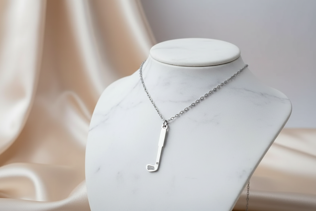 Golf Pendant - Silver
