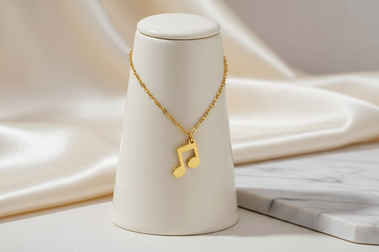 Mini Double Music Note - Gold (New)