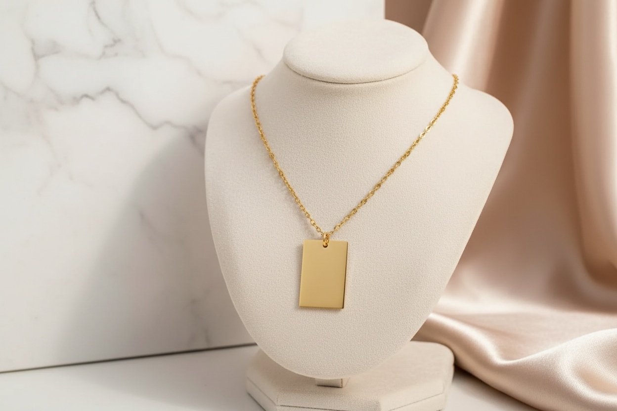 Wide Rectangle - Gold