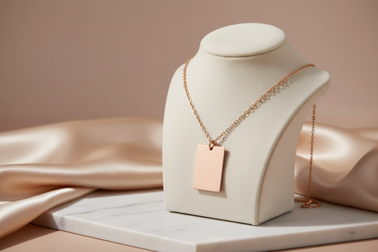 Wide Rectangle - Rose Gold